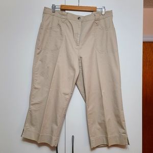 Plus Size 16 cropped Chino capri pants summer crops